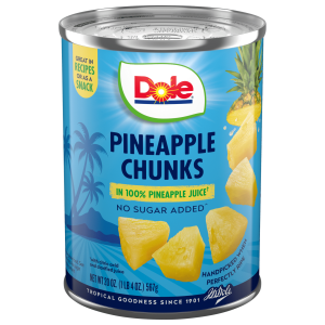 Dole Pineapple Chunks in 100% Pineapple Juice