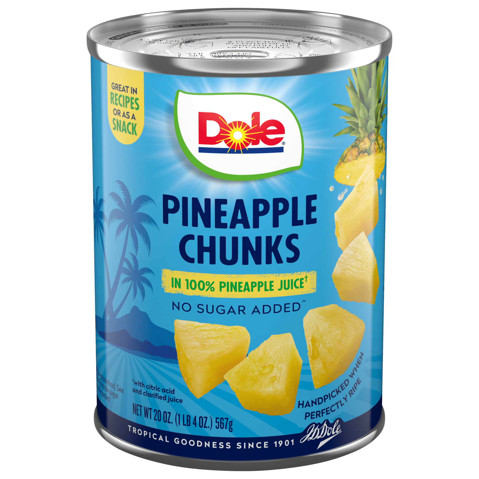 Dole Pineapple Chunks in 100% Pineapple Juice