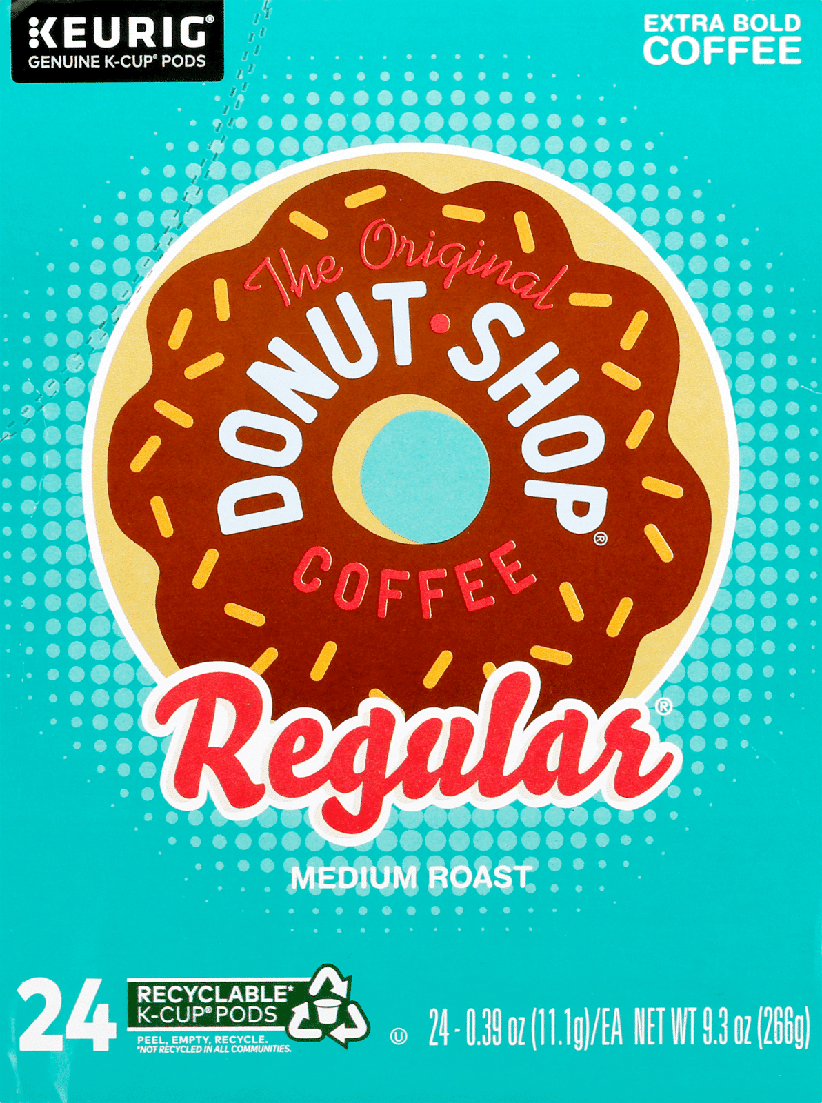 Donut Shop K-Cup Pods Medium Roast Regular Coffee 24 Ea