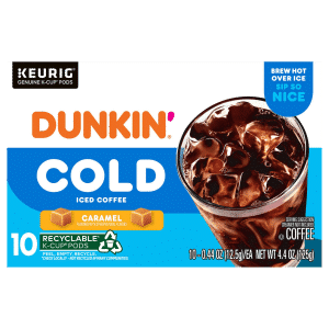 Dunkin Cold Caramel Flavored Coffee