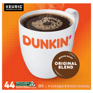 DUNKIN DONUTS Medium Roast Original Blend K-Cup Pods Coffee
