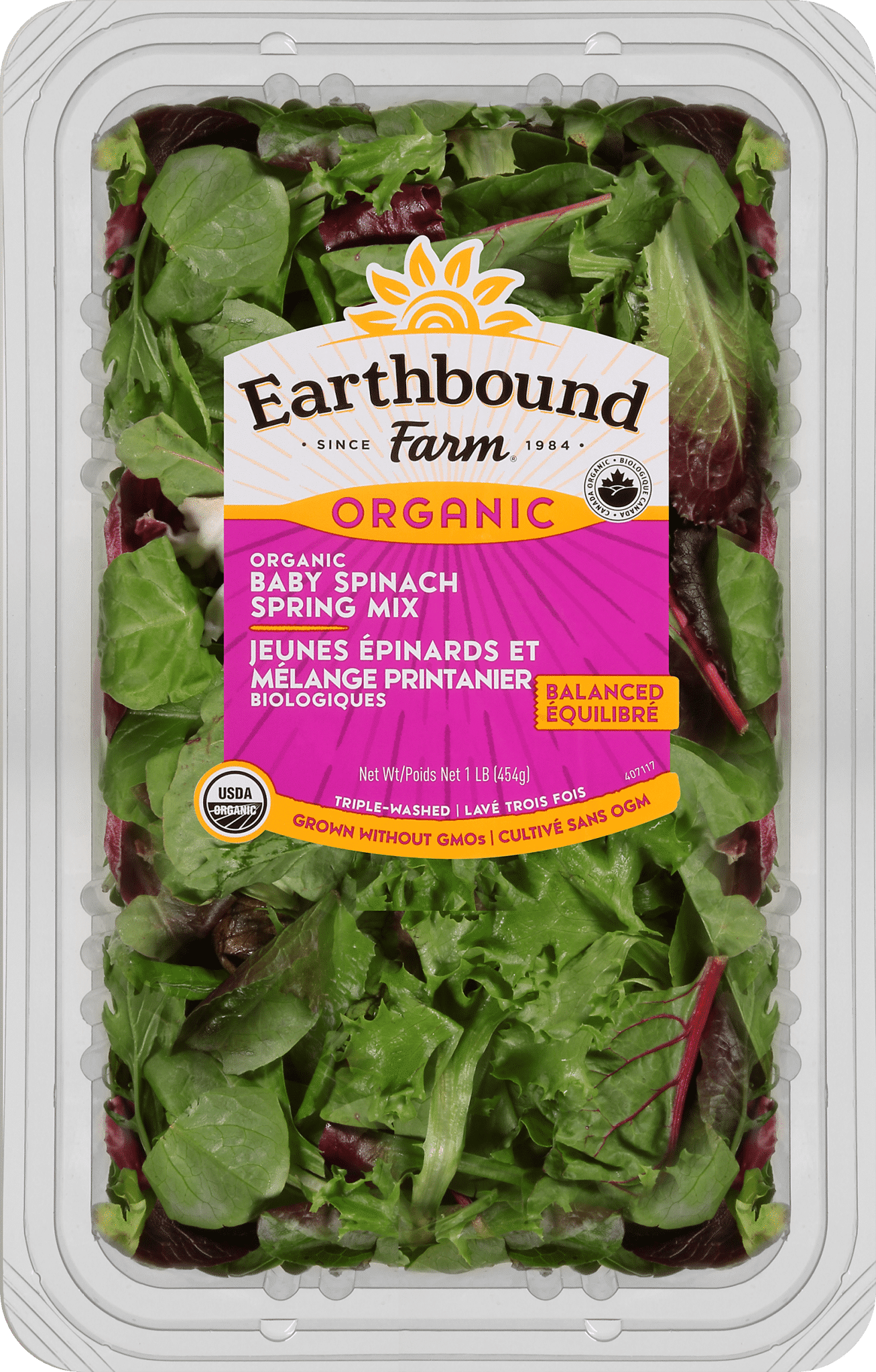 Earthbound Farm Organic Spinach and Spring Mix