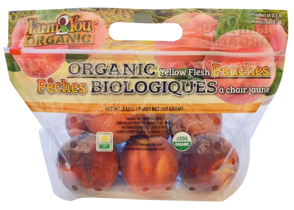 Farm2You Organic Yellow Flesh Peachs
