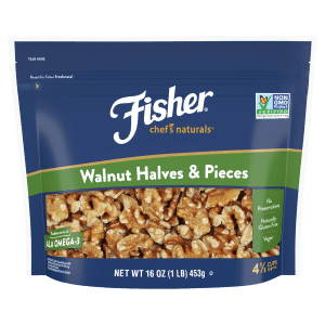 Fisher Chef's Naturals Halves & Pieces Walnut