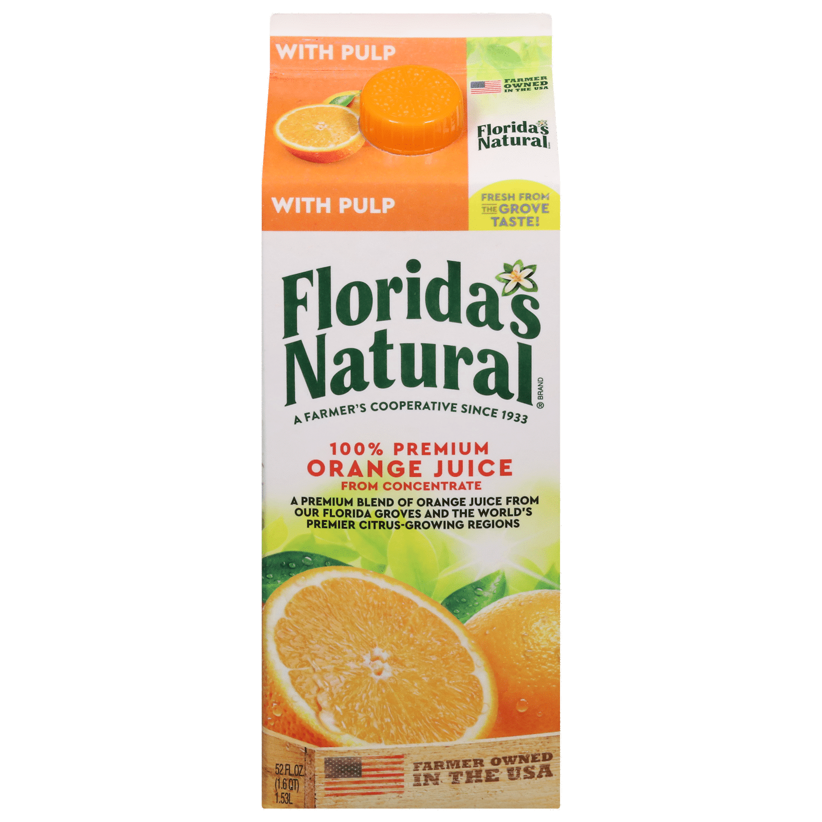 Florida's Natural 100% Premium Some Pulp Orange Juice