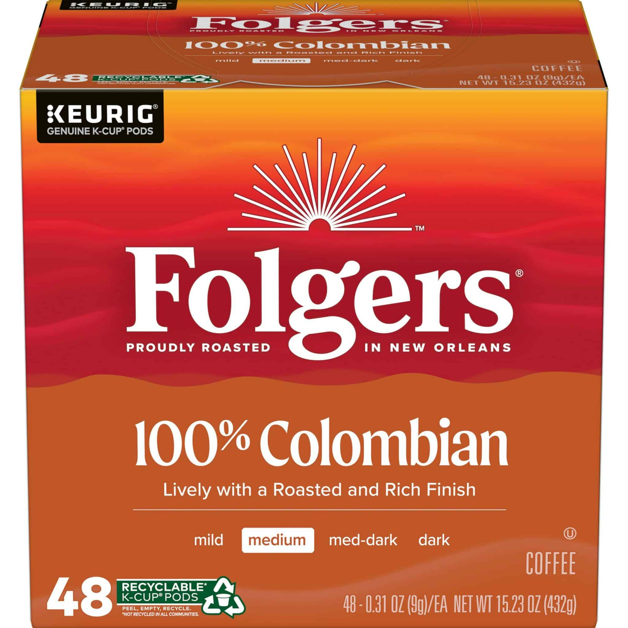Folgers 100% Colombian Medium Roast Coffee