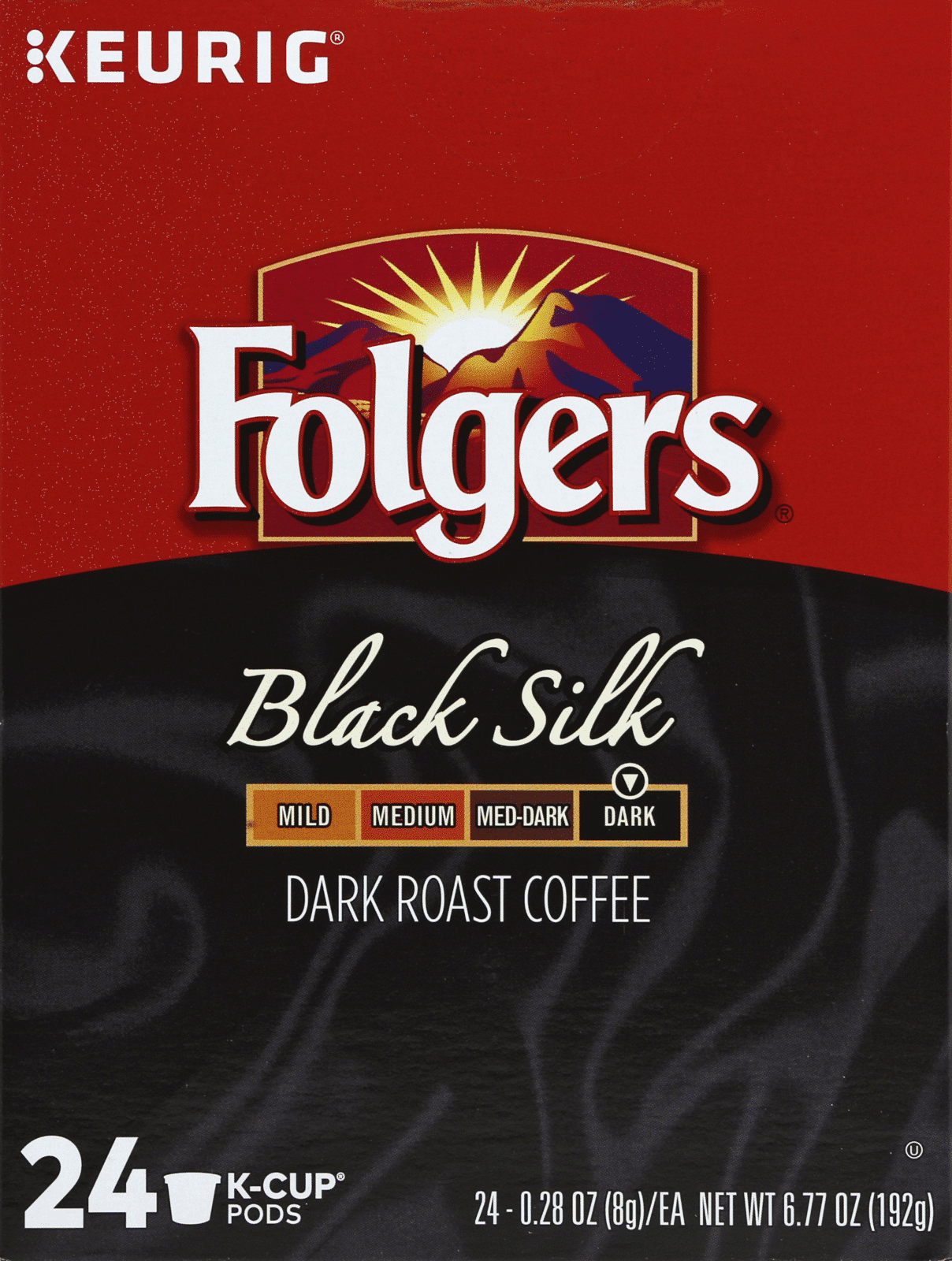 Folgers Black Silk 24 K-Cup Pods