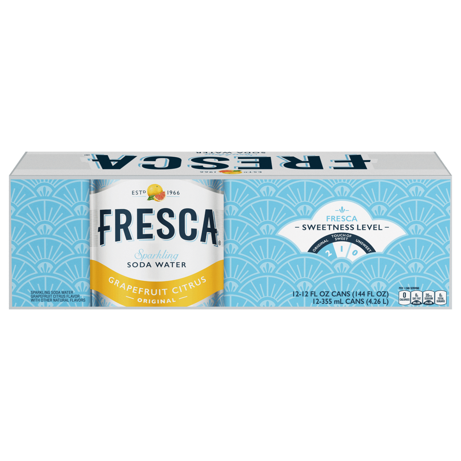 Fresca Sparkling Soda Water Grapefruit Citrus