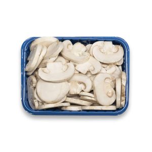Fresh White Mushrooms Sliced