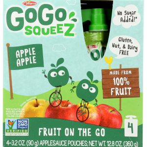 Gogo Squeez Applesauce, Apple Apple