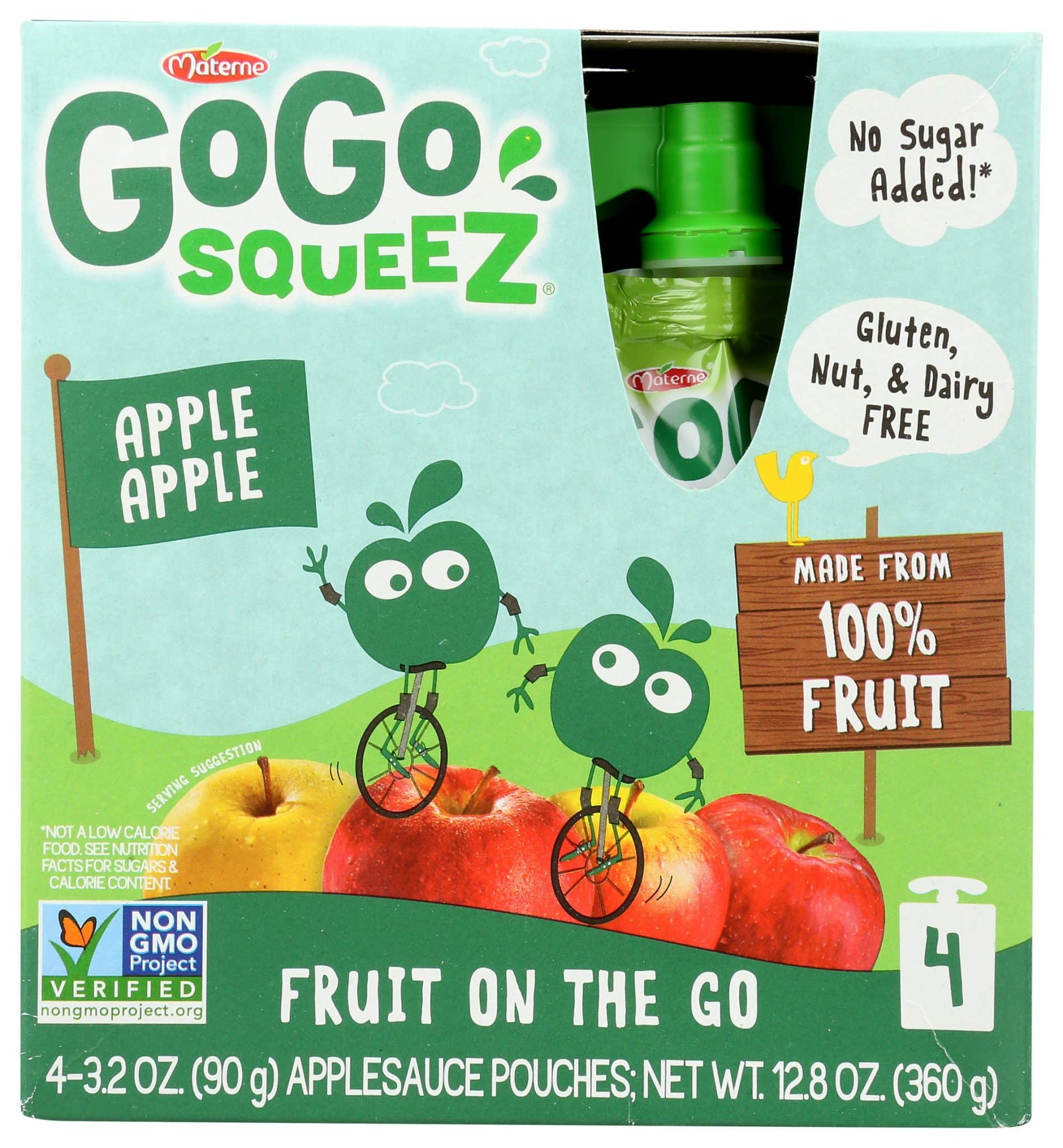 Gogo Squeez Applesauce, Apple Apple