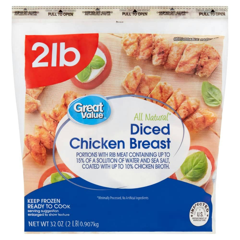 Great Value All Natural Diced Chicken Breast
