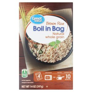 Great Value Boil in Bag Brown Rice