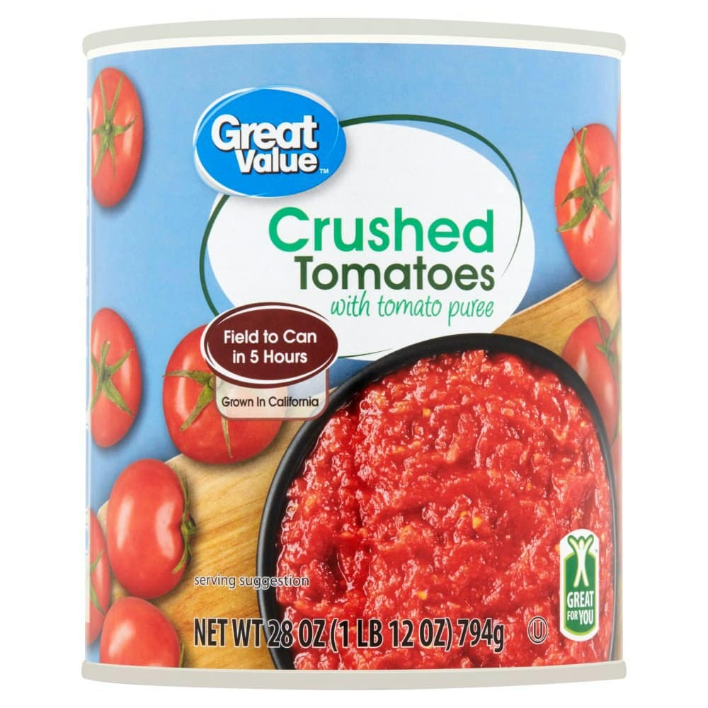 Great Value Crushed Tomatoes with Tomato Puree