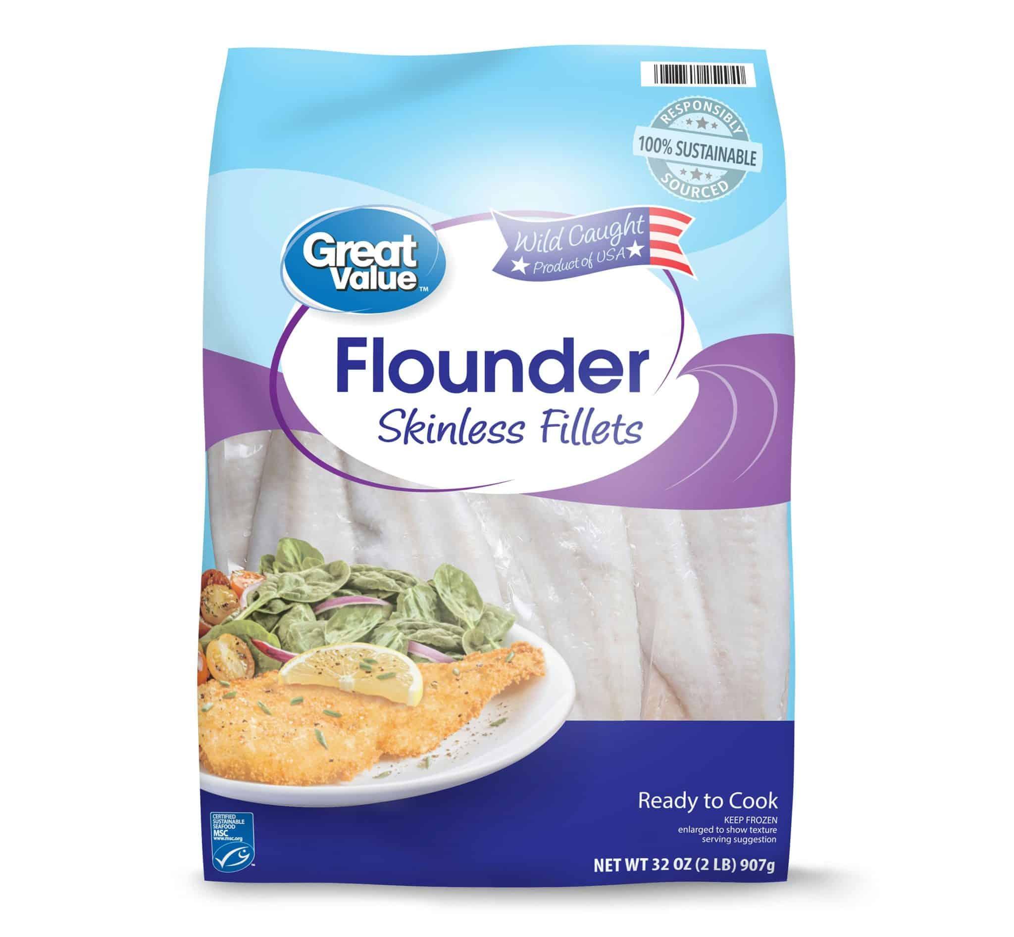 Great Value Frozen Flounder Fillets