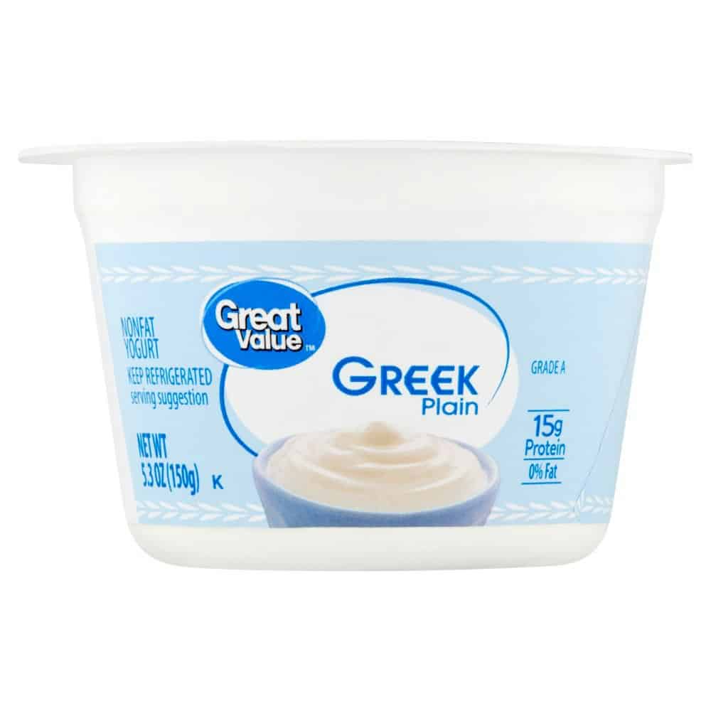 Great Value Greek Plain Nonfat Yogurt