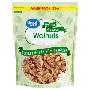 Great Value Halves & Pieces Walnuts Value Pack