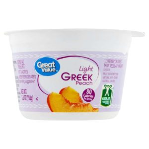 Great Value Light Greek Peach Nonfat Yogurt