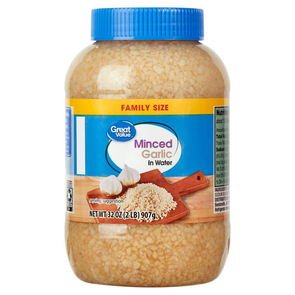 Great Value Minced Garlic in Water Family Size