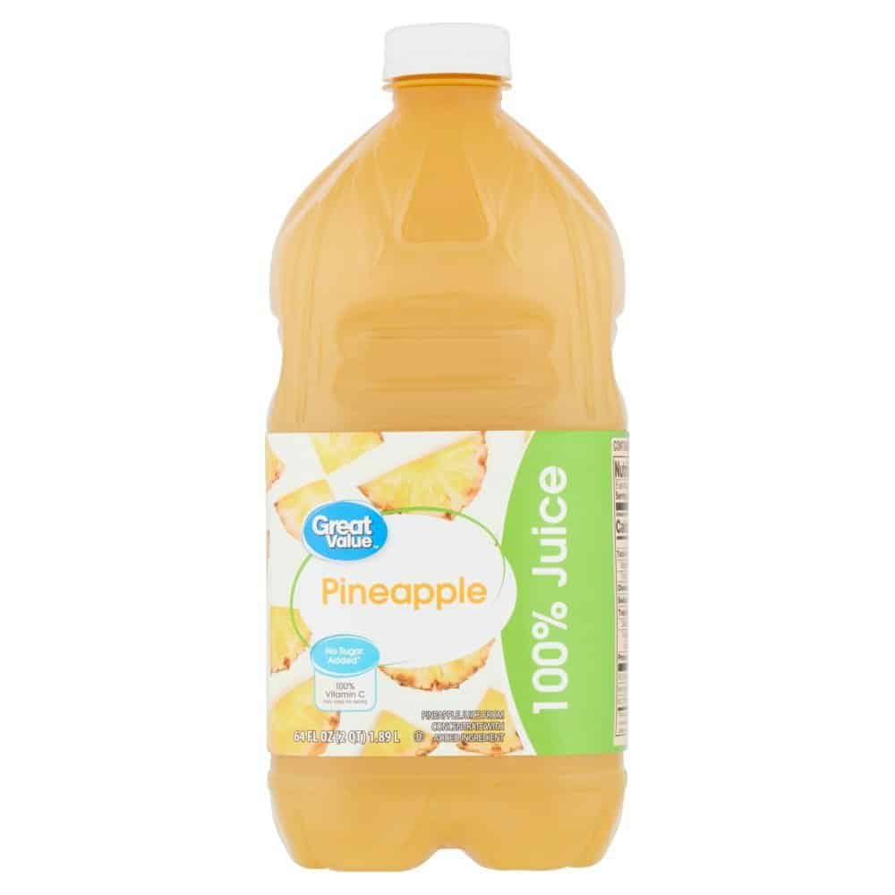 Great Value Pineapple 100% Juice