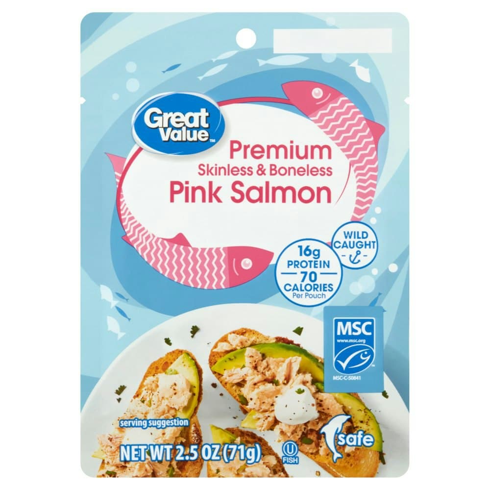 Great Value Premium Skinless & Boneless Pink Salmon