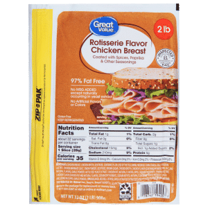 Great Value Chicken Breast Rotisserie Flavor