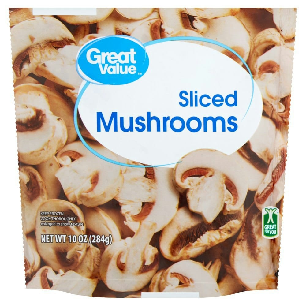 Great Value Sliced Mushrooms Frozen