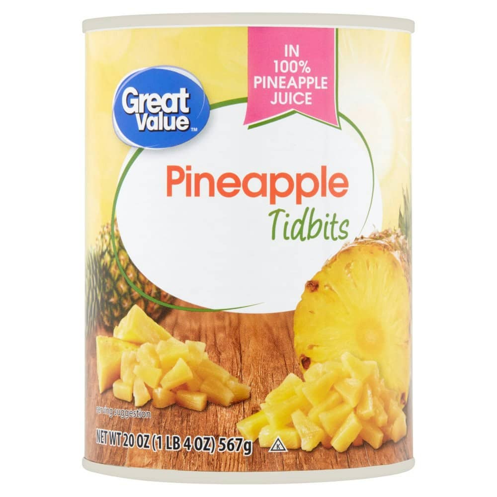 Great Value Tidbits Pineapple