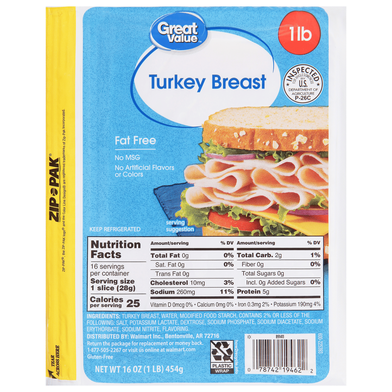 Great Value Turkey Breast