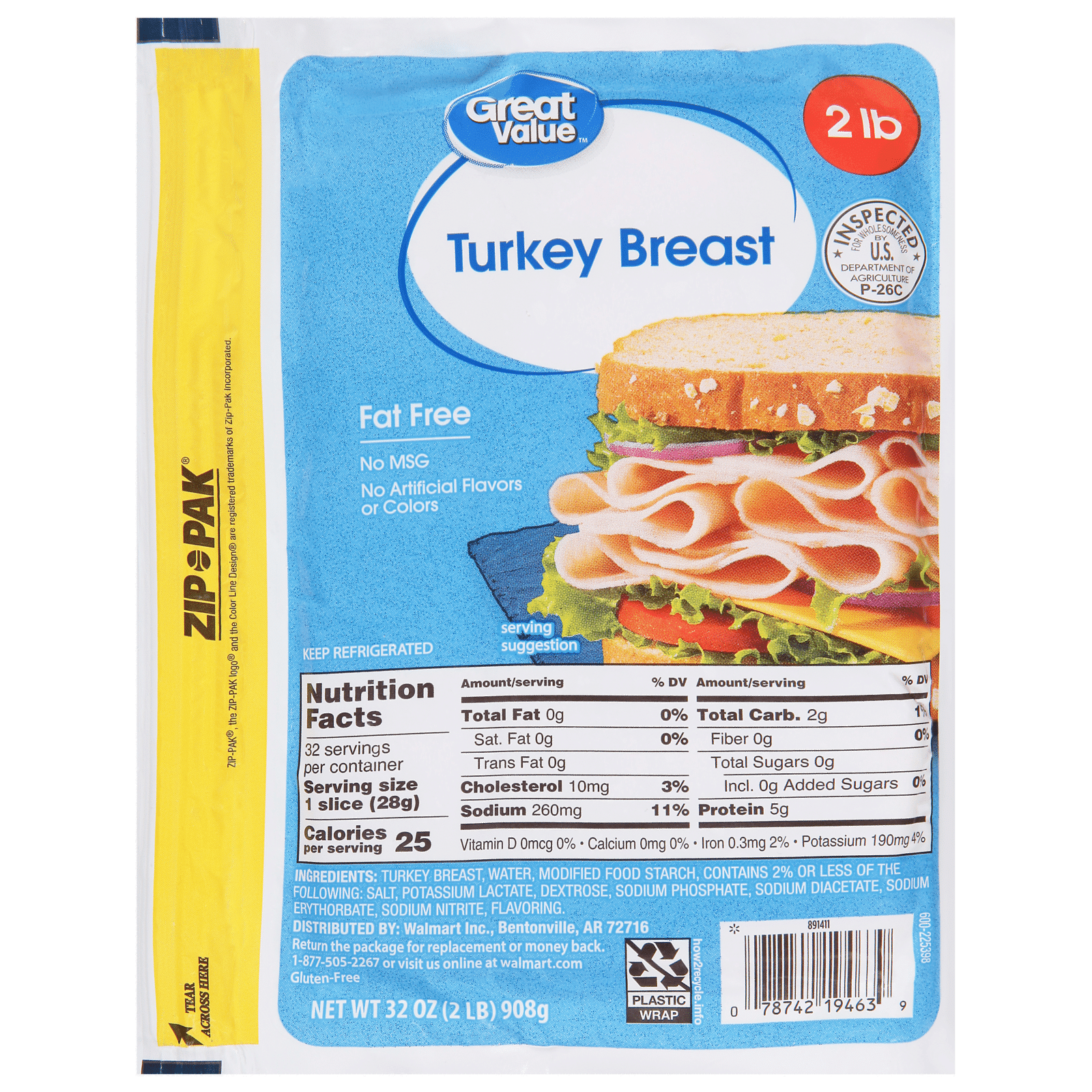 Great Value Turkey Breast