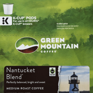 Keurig Hot K-Cup Pods Green Mountain Coffee Nantucket Blend Medium Roast