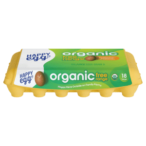 Happy Egg Free Range Grade A Large Brown Eggs Organic