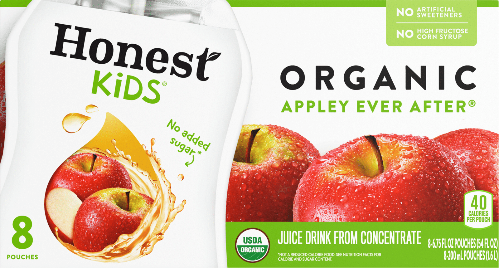 Honest Kids Appley Ever After Pouches