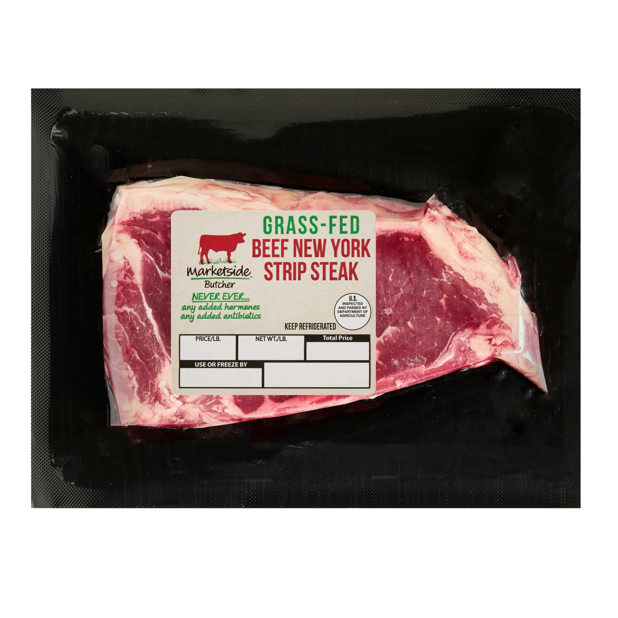 Marketside Butcher Grass-Fed Beef New York Strip Steak