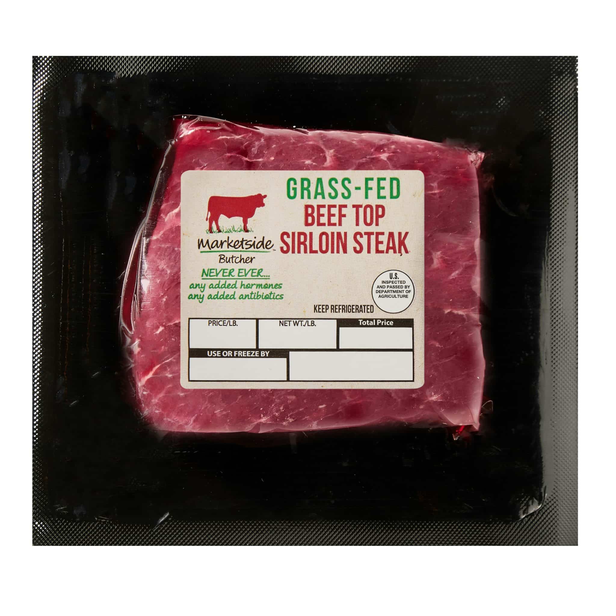 Marketside Butcher Grass-Fed Beef Top Sirloin Steak