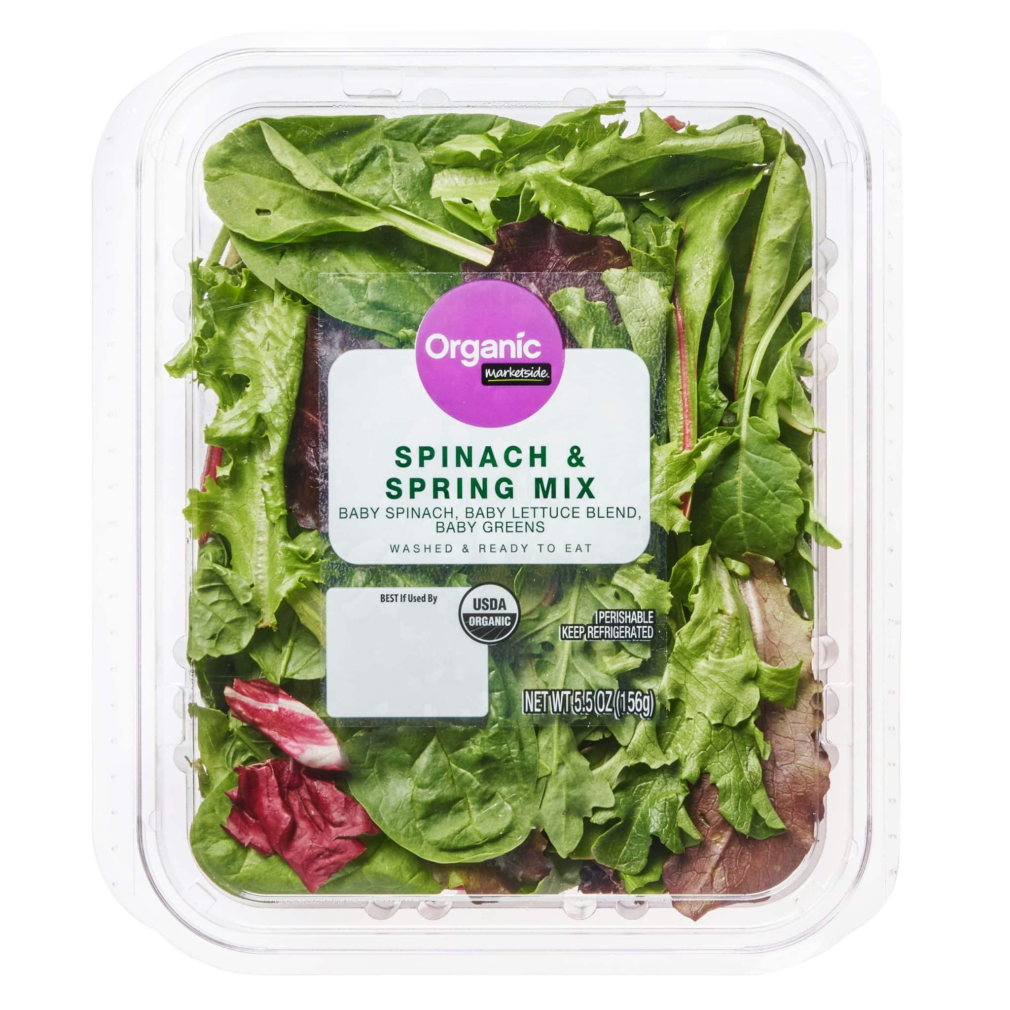 Marketside Spinach & Spring Mix Organic