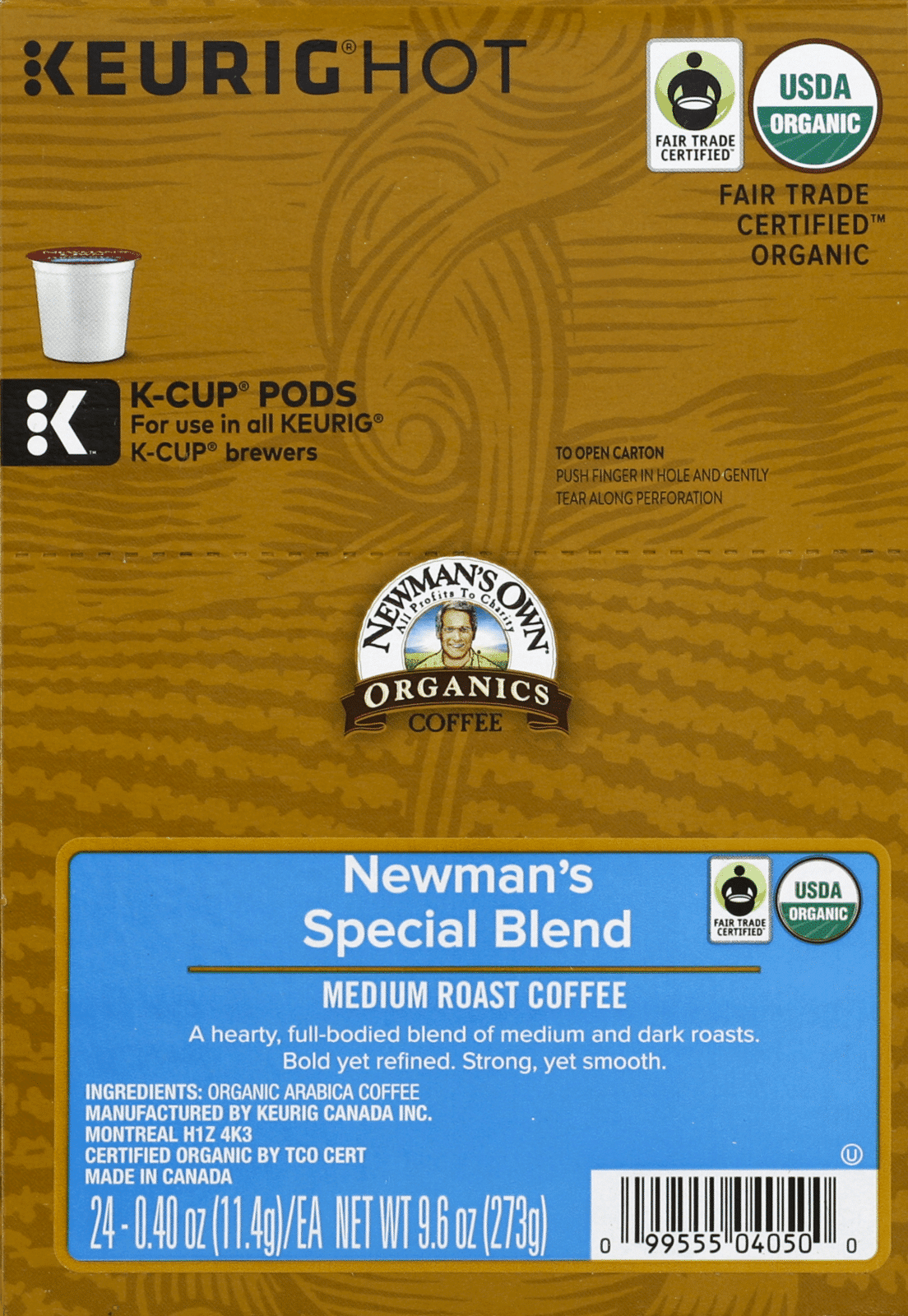 Newman's Own Organics Coffee Newman's Special Blend Medium Roast