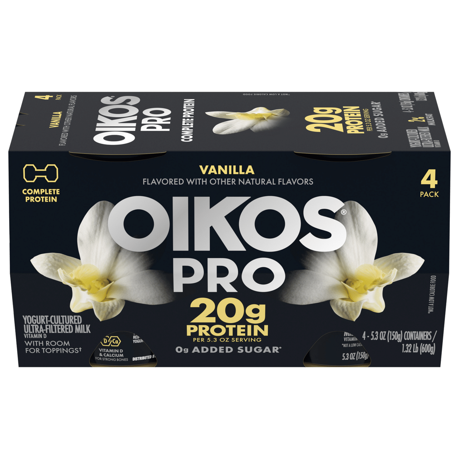 Oikos Pro Vanilla Yogurt-Cultured Ultra-Filtered Milk Cups