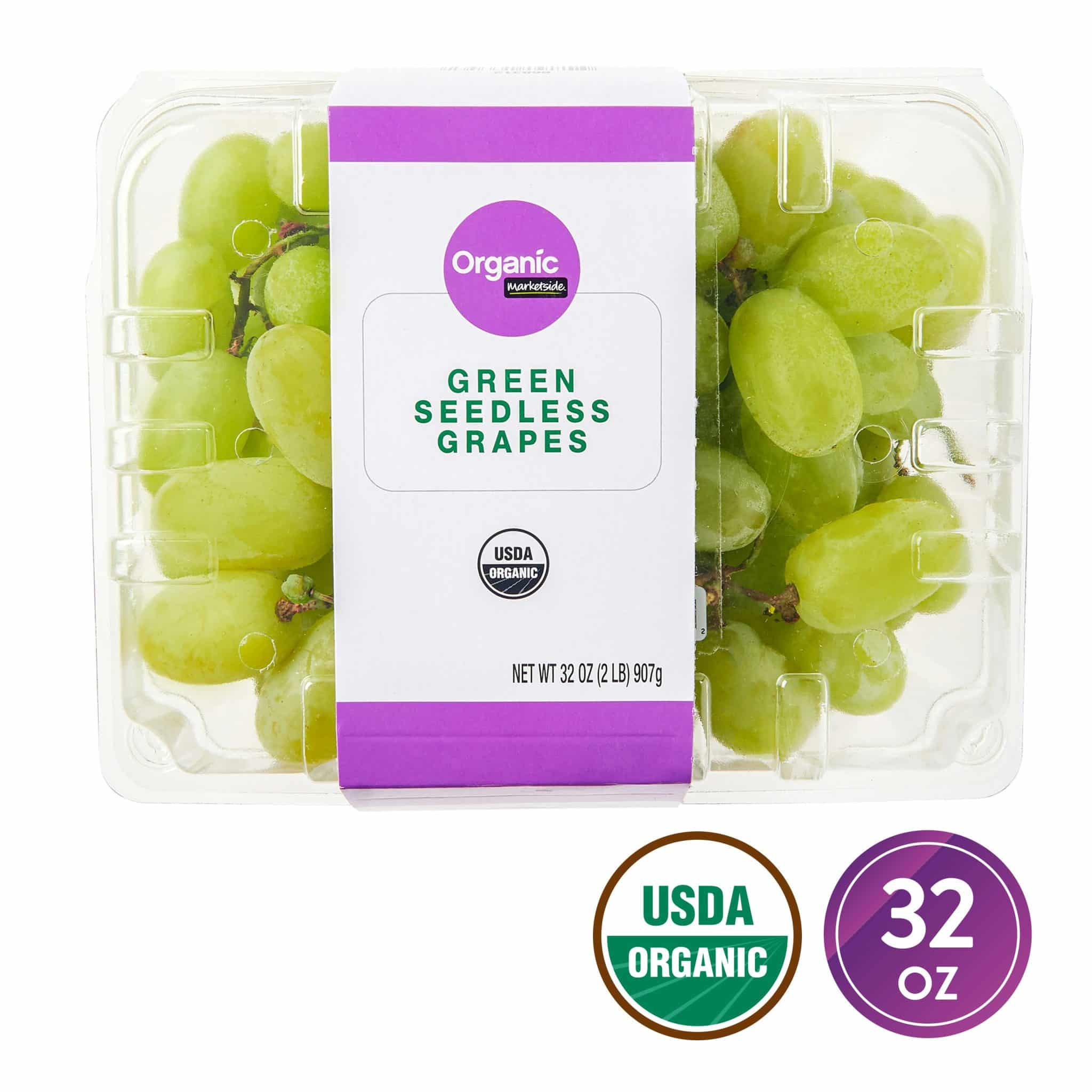 Organic Green Seedless Grapes