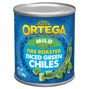 Ortega Diced Green Chiles Fire Roasted Mild