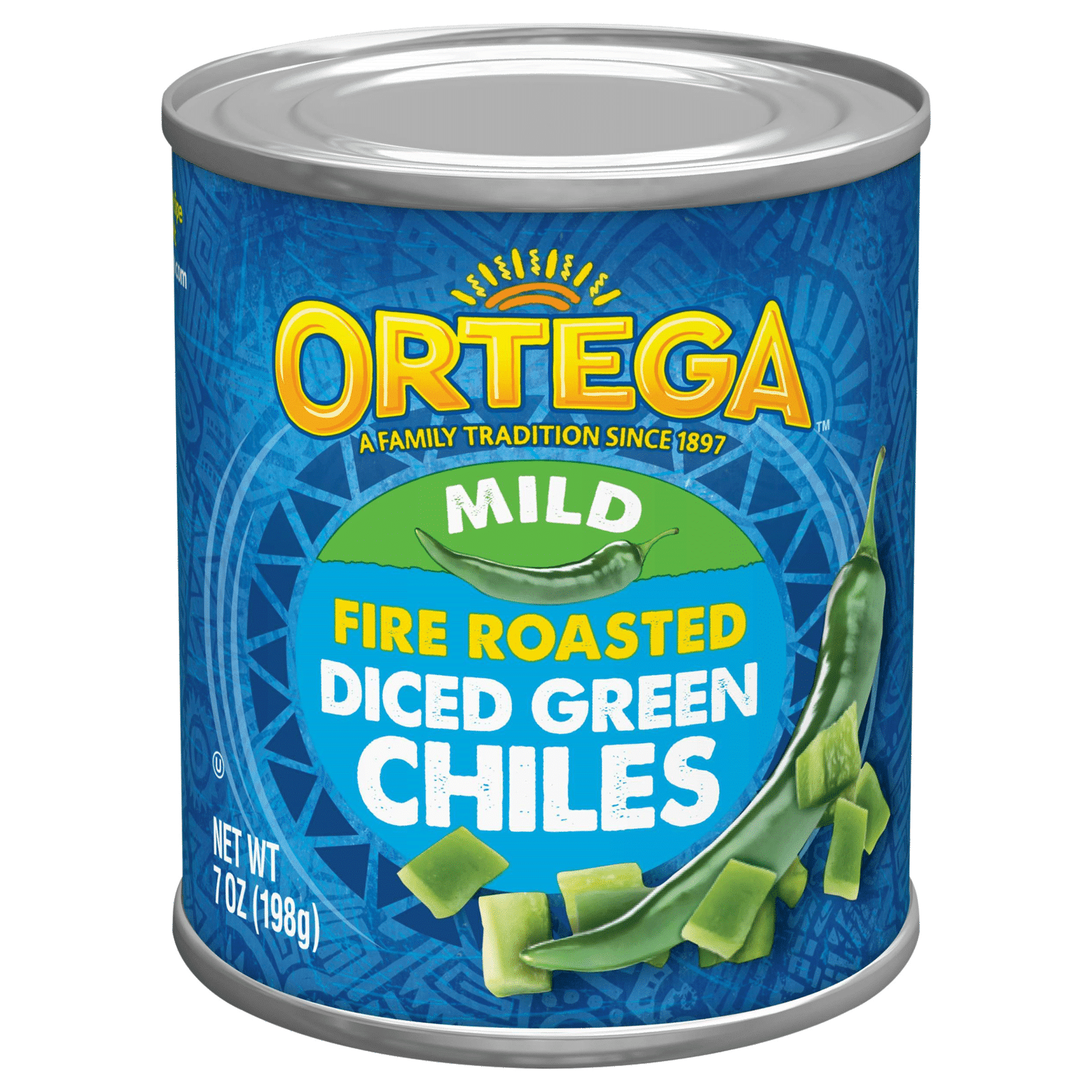 Ortega Diced Green Chiles Fire Roasted Mild