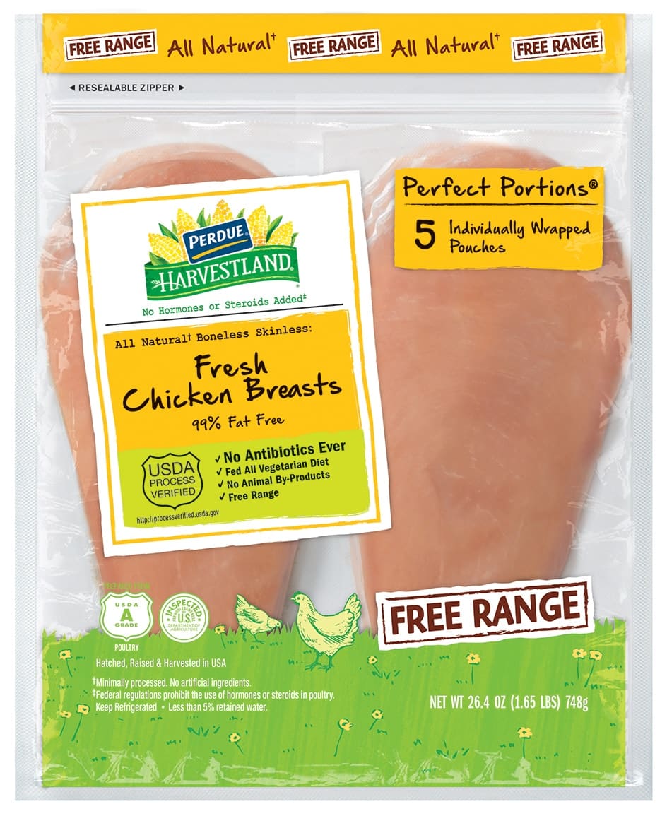 PERDUE Harvestland Perfect Portions Free Range Boneless Skinless Chicken Breast