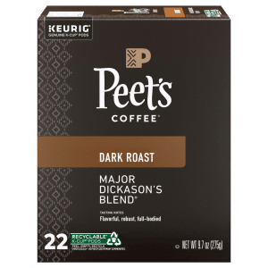 Peet's Coffee Major Dickason's Blend Dark Roast Coffee K-Cup Pods