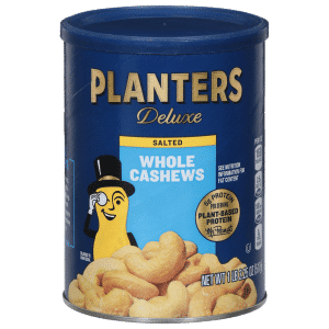 Planters Deluxe Whole Cashews Salted