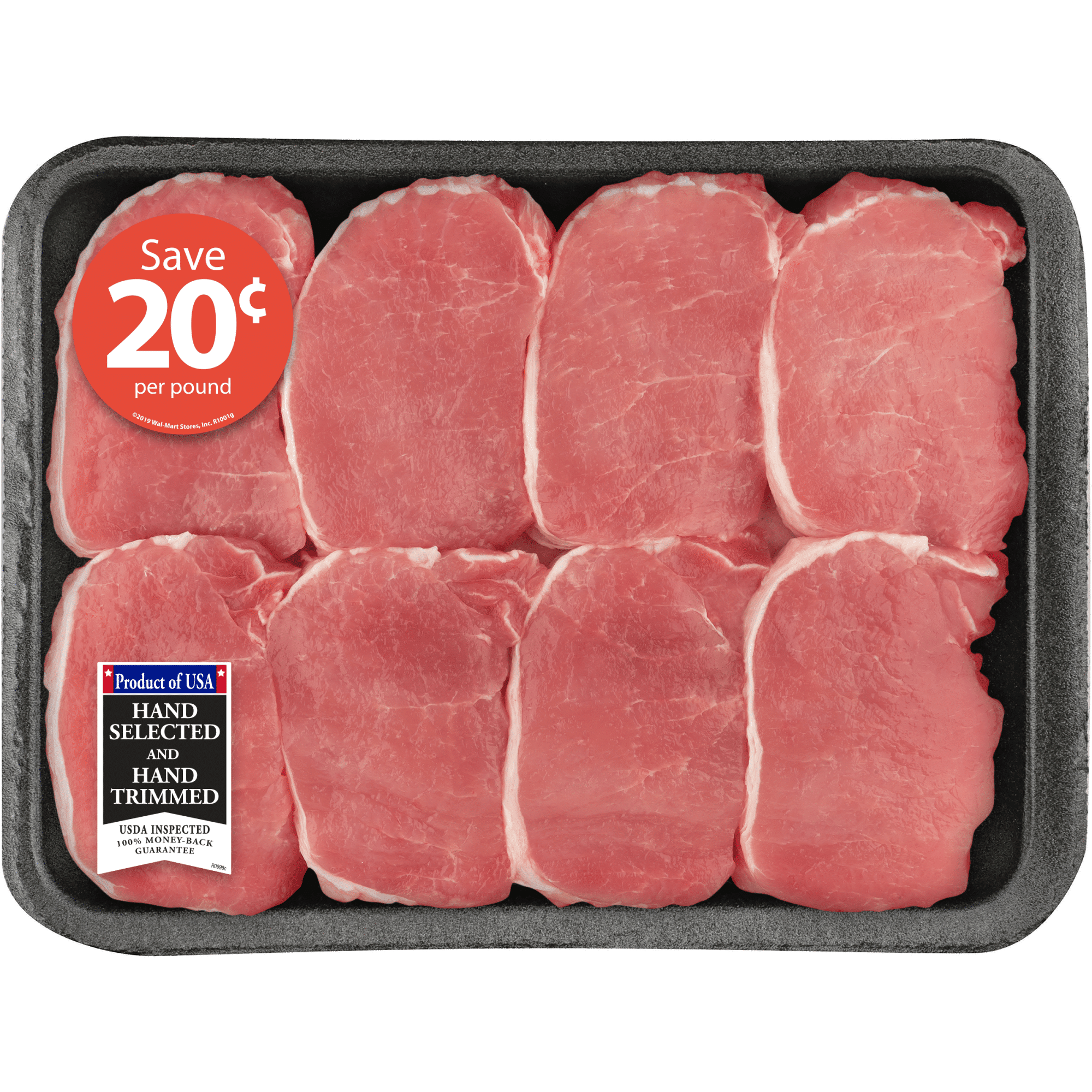 Pork Center Cut Loin Chops Boneless Family Pack