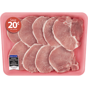 Pork Center Cut Loin Chops Thin Bone-In