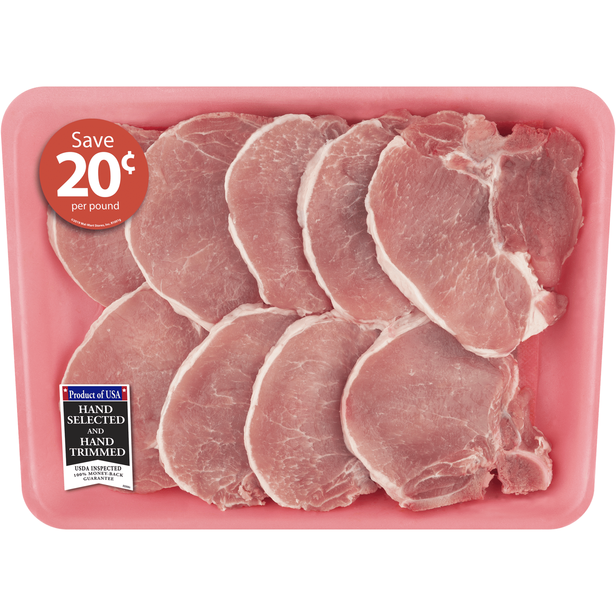 Pork Center Cut Loin Chops Thin Bone-In