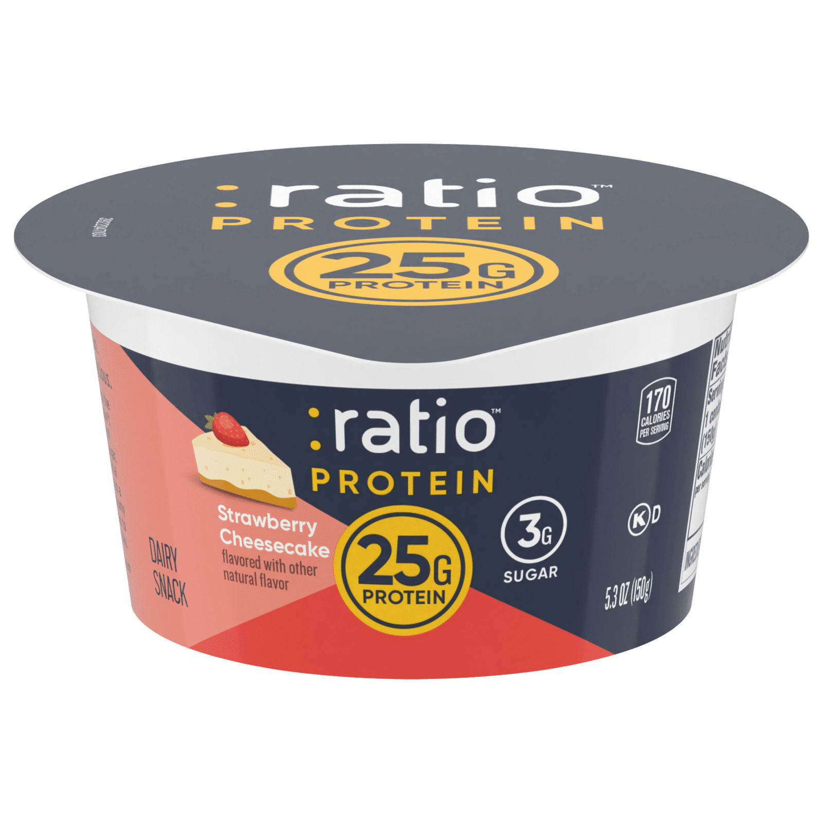 :Ratio Protein Strawberry Cheesecake Dairy Snack