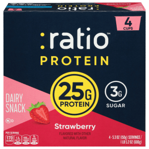 Ratio Protein Strawberry Dairy Snack