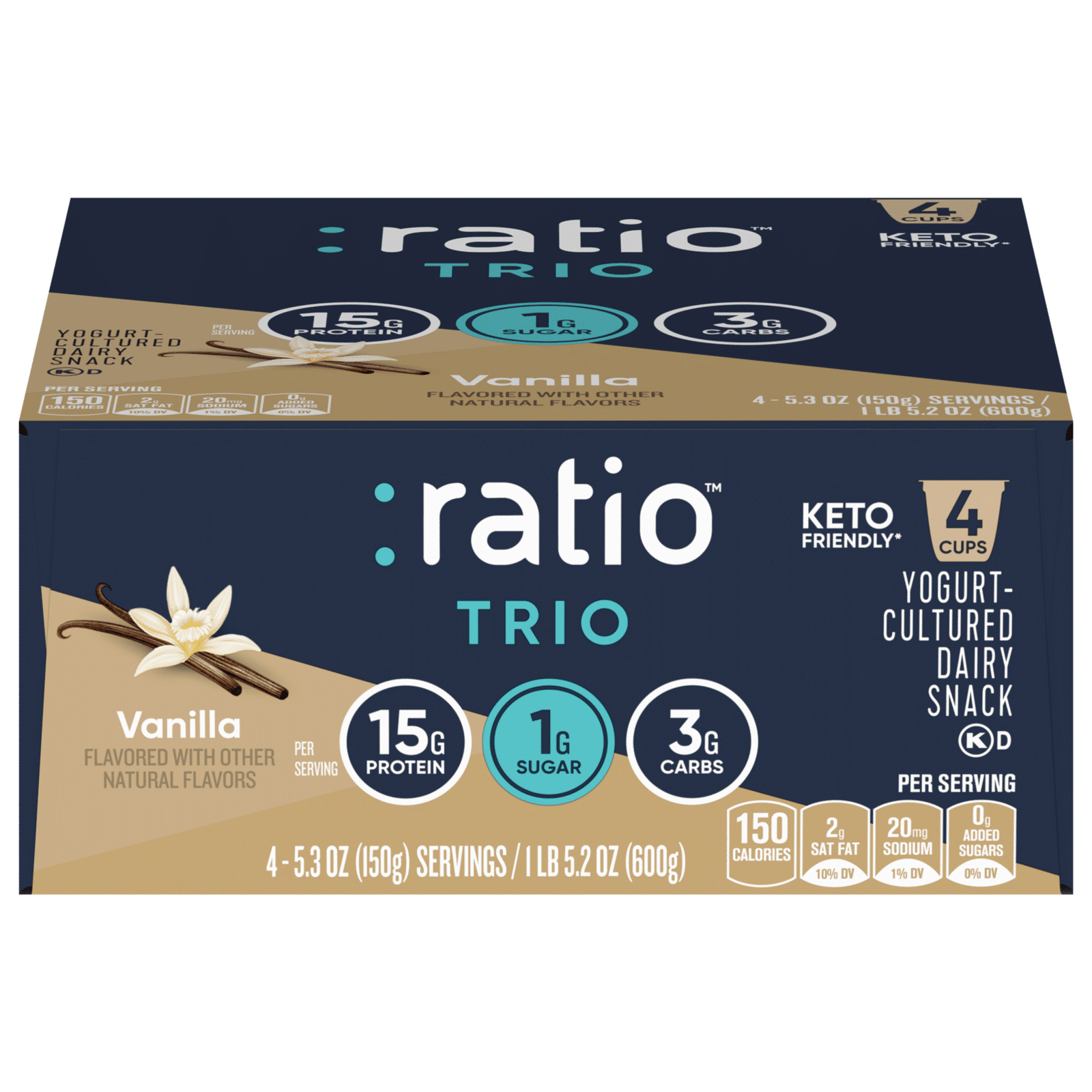 :ratio Keto Friendly Yogurt Dairy Snack
